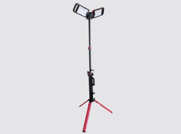 wallboard twin head rechargeable tripod light